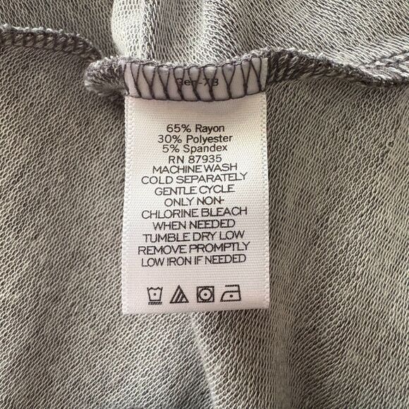 LOGO Lori‎ Goldstein Asymmetric Sweatshirt Tunic Gray Loungewear Plus Size 2X - Picture 4 of 4